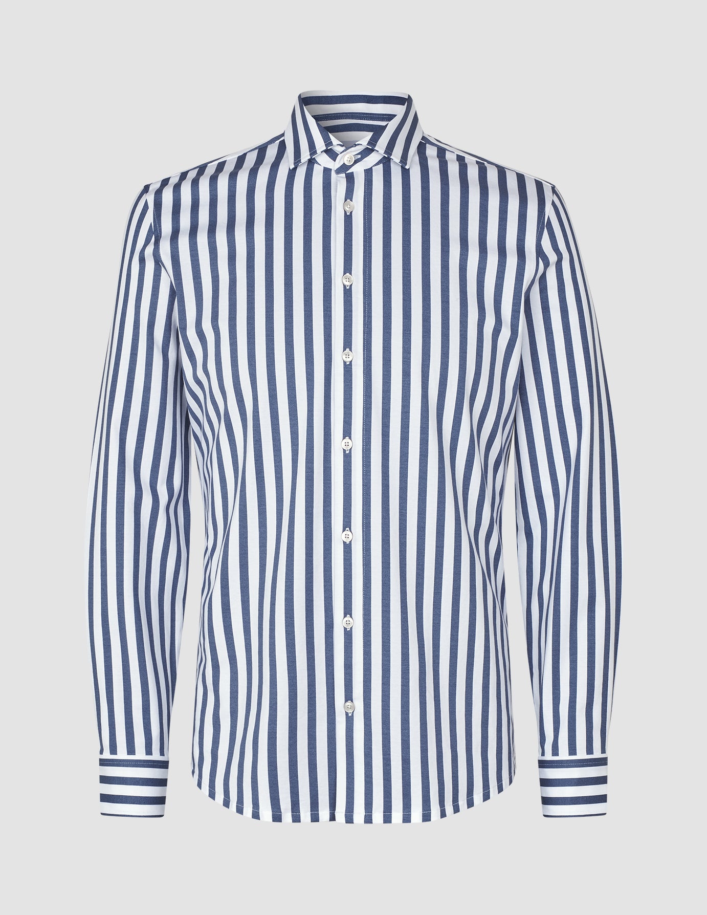 Classic Shirt Dusky Blue Stripe Regular